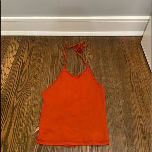 UO orange halter
